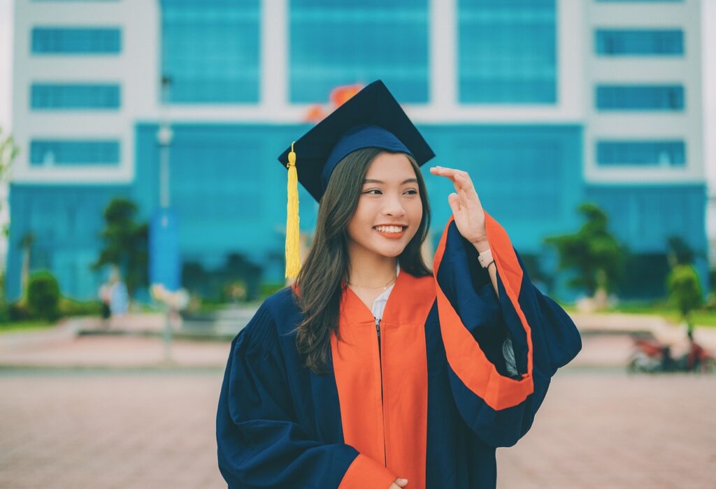 graduate, girl, happy, portrait, beautiful, smile, pose, graduation gown, academic dress, graduate cap, mortarboard, graduation, outdoors, vietnam, graduate, graduation, graduation, graduation, graduation, graduation